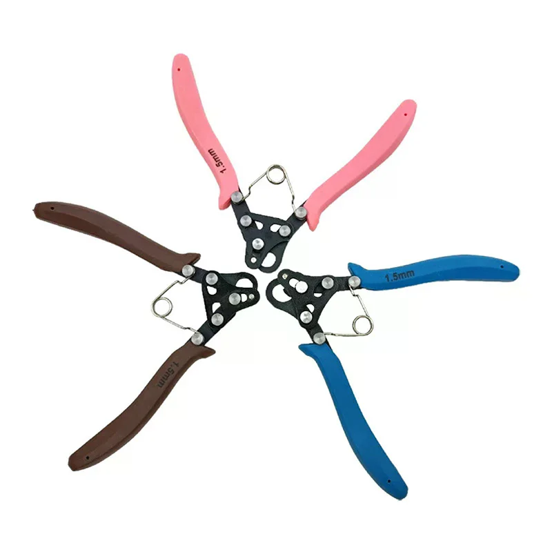 Jeu de pinces à fil 1.5/2.25/3mm, pour enroulement de fil, réparation de pliage, outil de fabrication de bijoux, pince à nez rond pour emballage d'anneaux métalliques