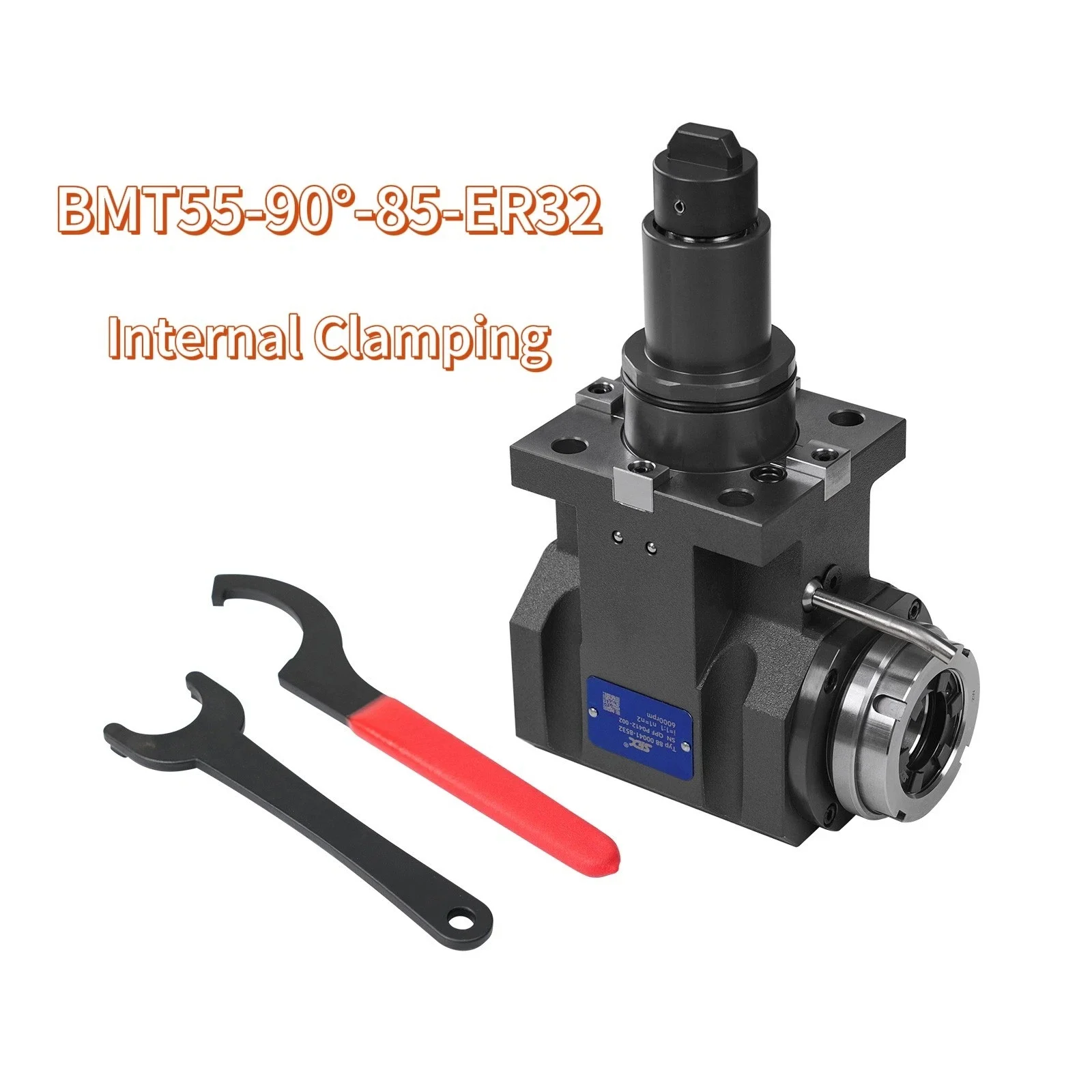 BMT45 BMT65 CNC Lathe Live Tool Holder 90 Degree Driven Tool ER25 ER32 Power Milling Head Compatible with BMT Power Turret