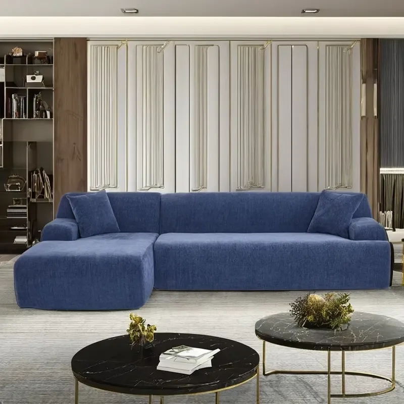 for High End Luxury Living Room Sofa Cover Simple Design Modular High Density Foam Detachable Bed Apartment Customizable Hot