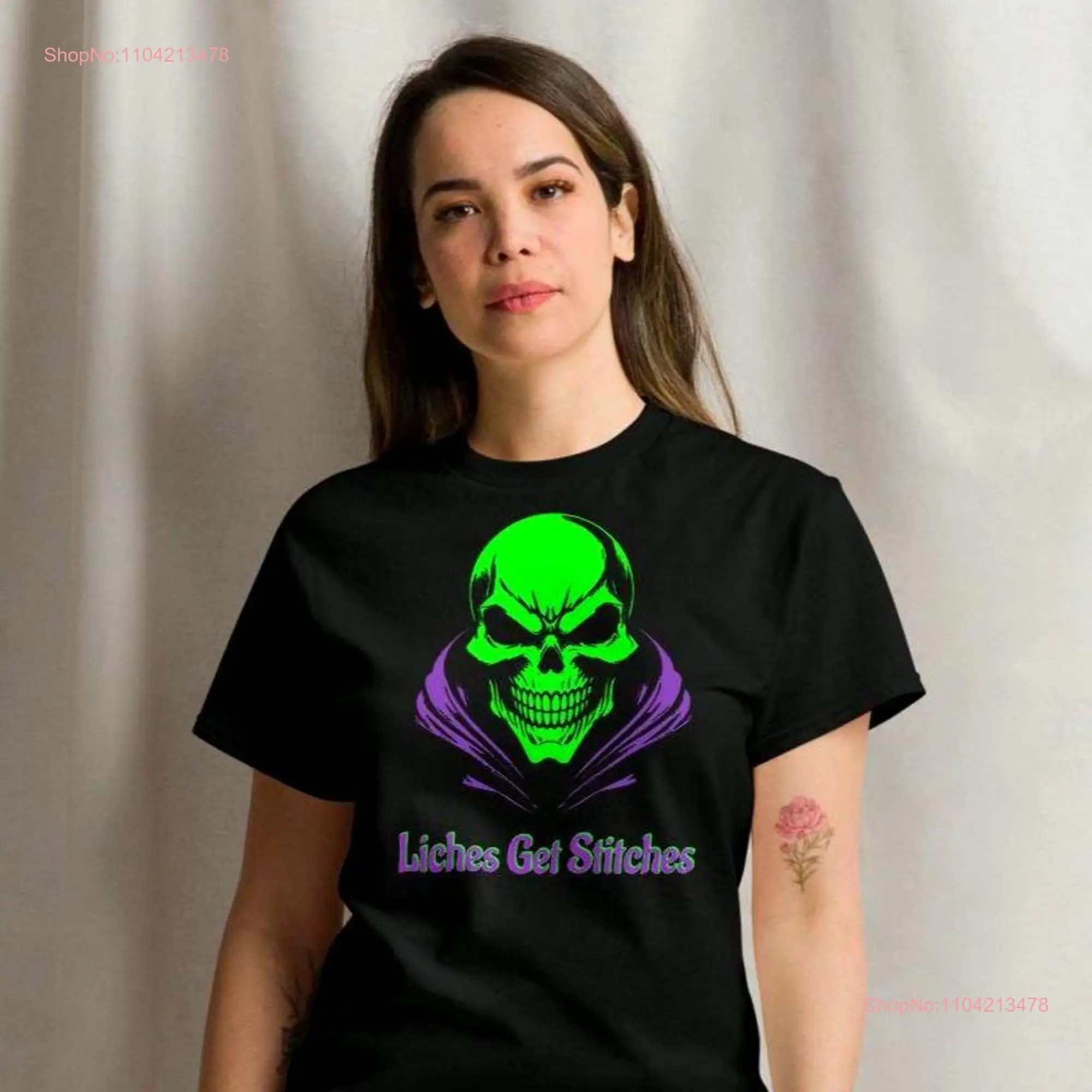 D T Shirt Liches Get Stitches Funny Dungeon and Dragons DnD s for Players Skull Tabletop Roleplaying