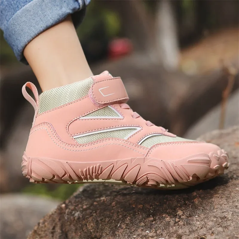 Children Casual Sneaker Anti-slip Anti-wear Kids Hiking Shoes Trendy All-match Boys and Girls School Shoes Kids Outdoor Sneaker