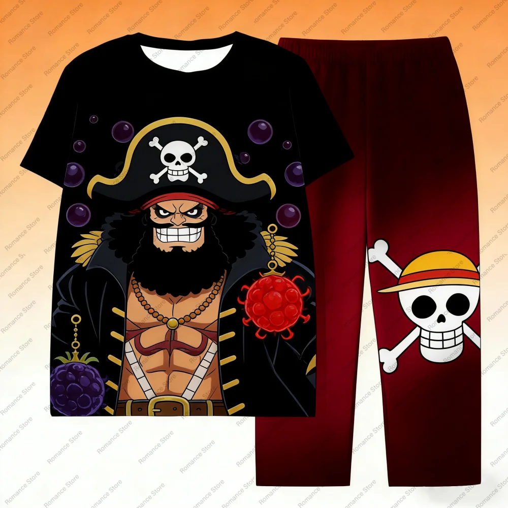 

Pirate King Blackbeard Marshall Suit Milk Silk Pajamas Pants for Men's Shirts Women Y2k T-shirts Pants Set Kids Tshirt And Pants