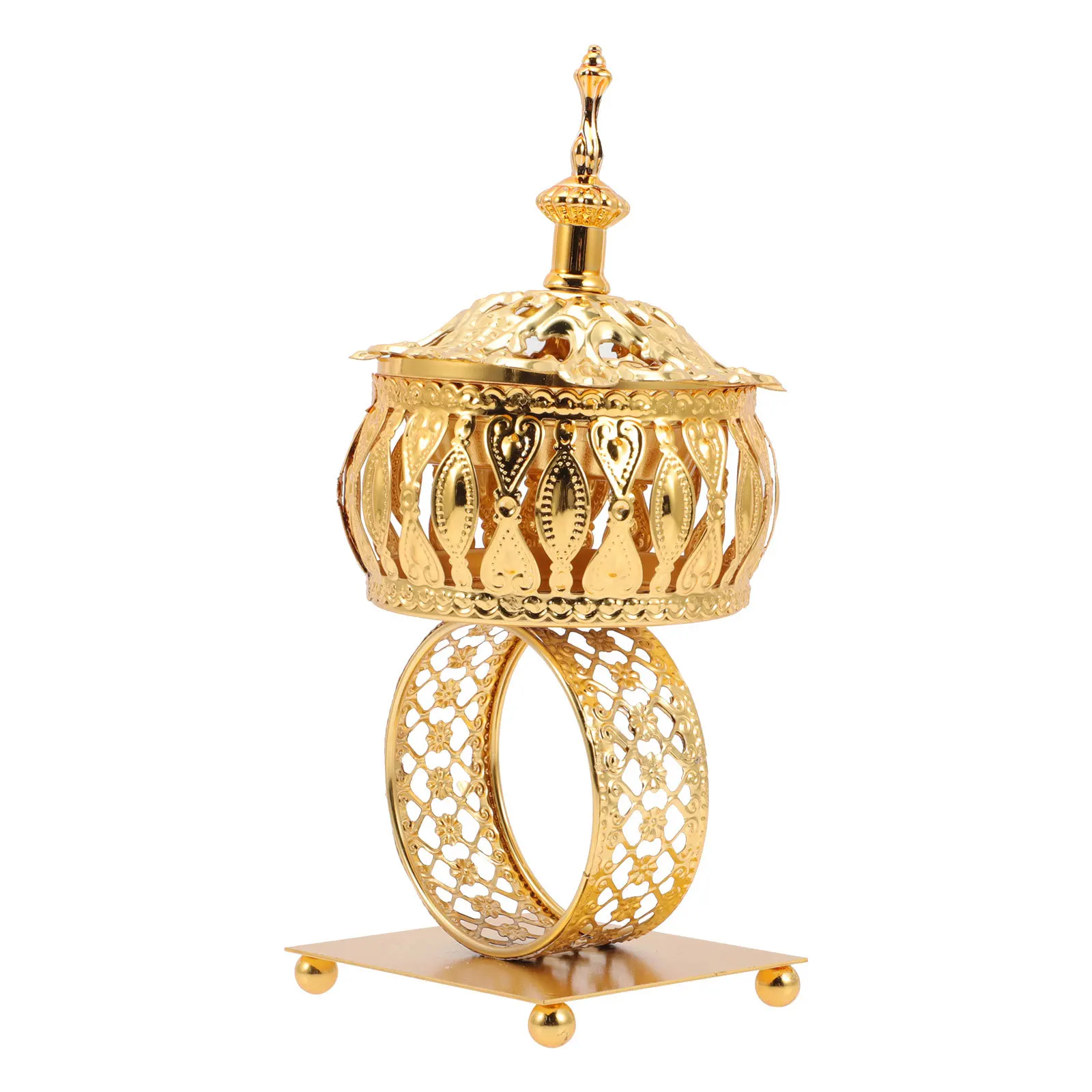 

Aromatherapy Furnace Compact Decorative Incense Burner For Bedroom Office Middle East Style Censer Desktop Aroma Stove