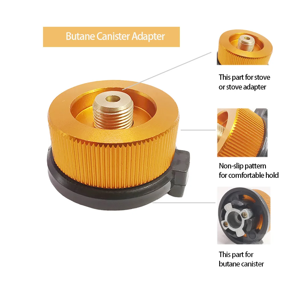 1Pc Camping Stove Adapter Converter Butane Canister Adapter Refill Adapter EN417 Lindal Valve Canister Shifter - view 3