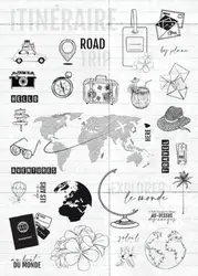 French Clear Stamp Seal For DIY Scrapbooking/Photo Album Decorative a5032