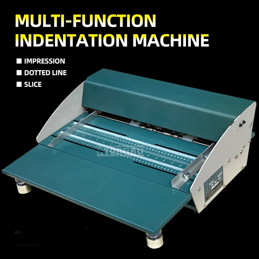 

Electric Creasing Machine Self-Adhesive Dotted Paper Cutting Automatic Marking Folding Machine for Office Use