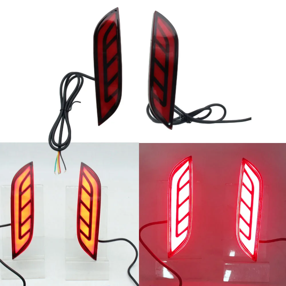 Car LED Rear Bumper Lamps Fit for Honda City 2020-2022 Versatile Utility Enhanced Visibility ABS