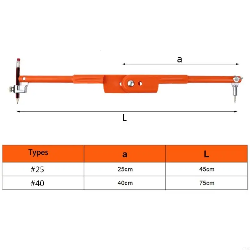 Carpenter Woodworking Drafting Instrument Pencil Compasses Accurate Measurements C7AC