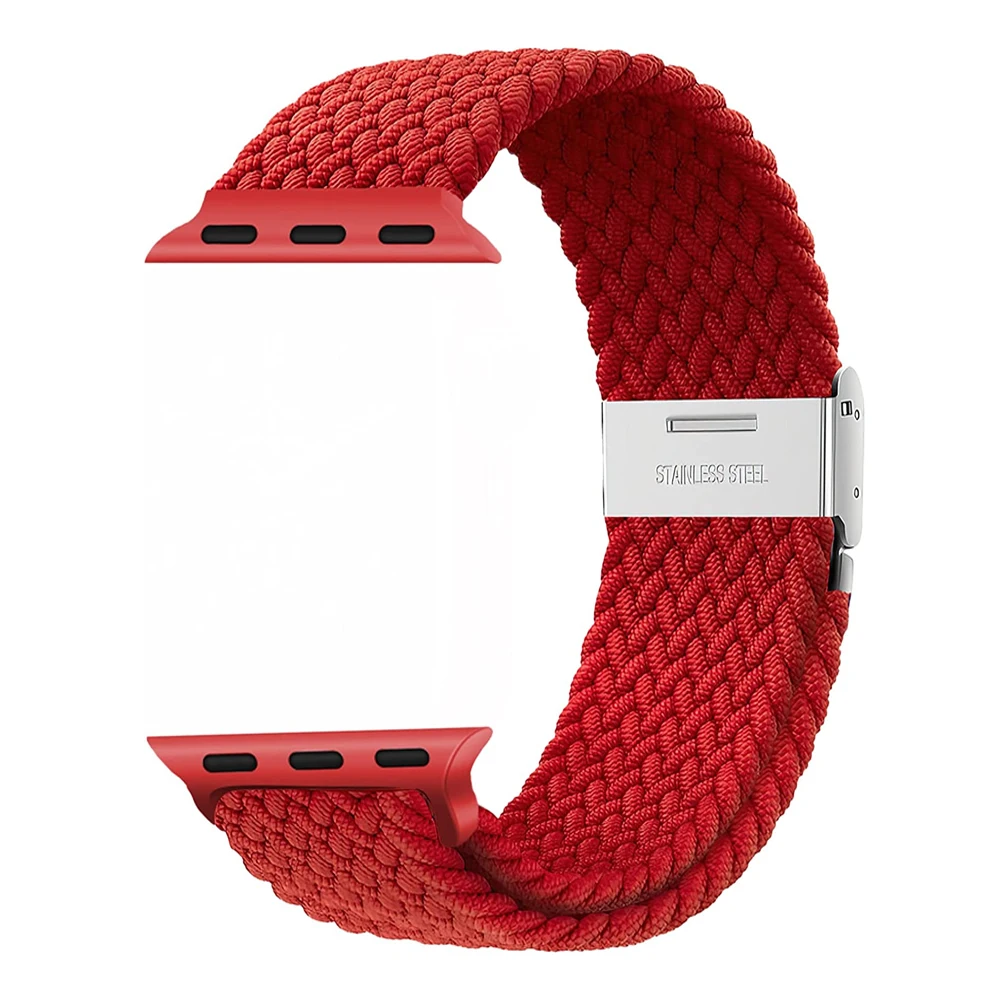 Braided solo loop For Apple watch band 44mm 45mm 49mm 40mm 41mm 38 42mm bracelet belt correa series 7 3 5 se 6 4 8 ultra Strap