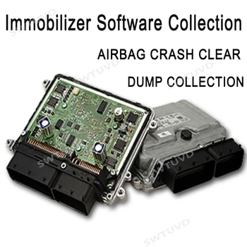 큰 컬렉션 이모빌라이저 소프트웨어 + AIRBAG CRASH CLEAR + DUMP COLLECTION Dash MILLEAGE EcuTeacher 대시보드 서비스 도구