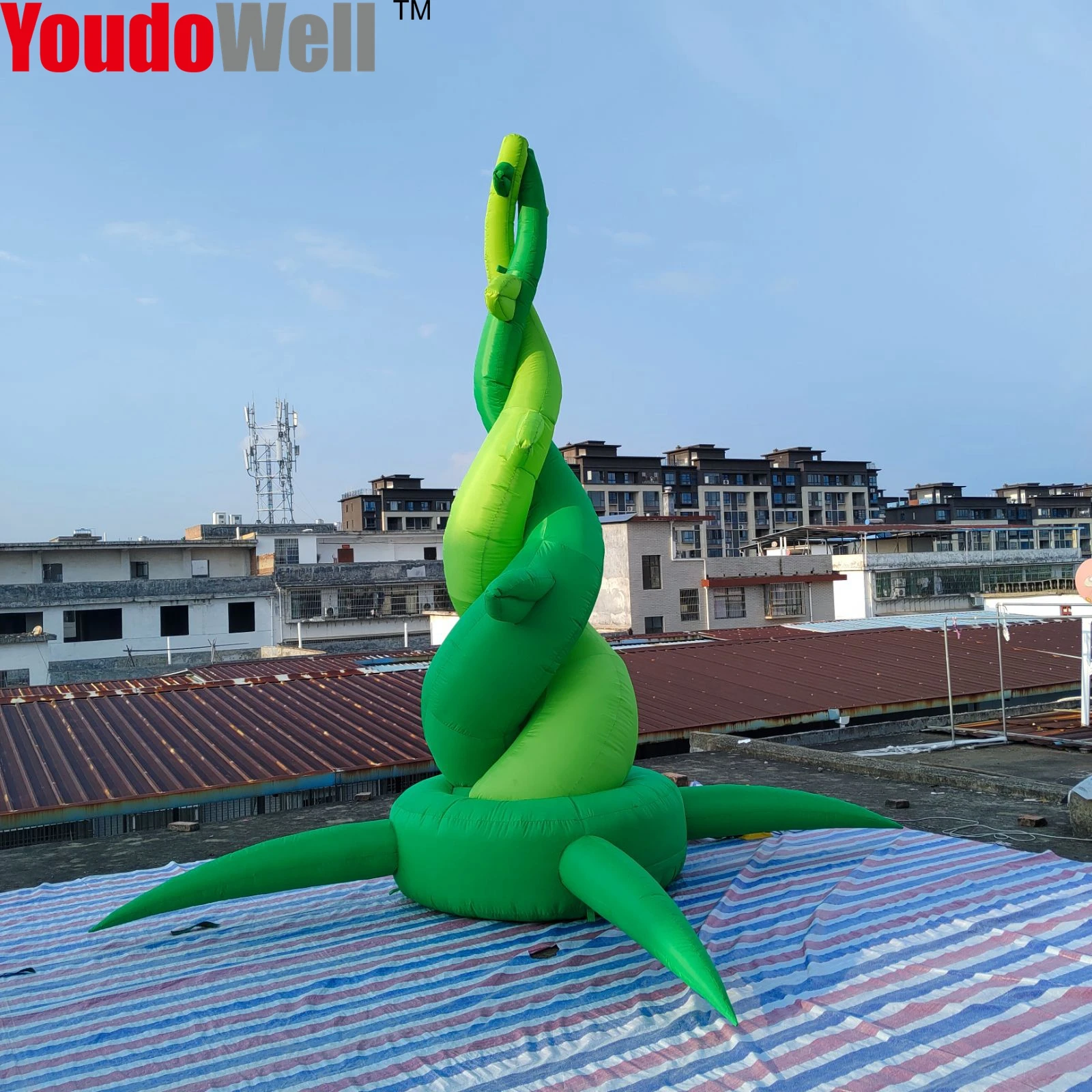 4m plant model, inflatable vines, for party and event decoration