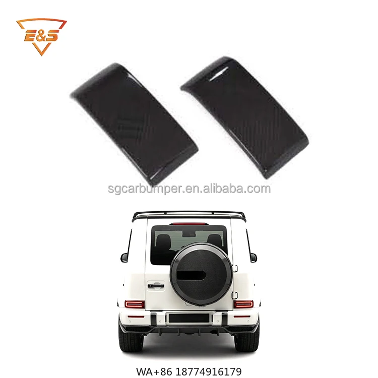 

Dry Carbon Fiber Rear Bumper Decorative Cover Plate for- G Class W464 G63 Car Accessories Auto Parts