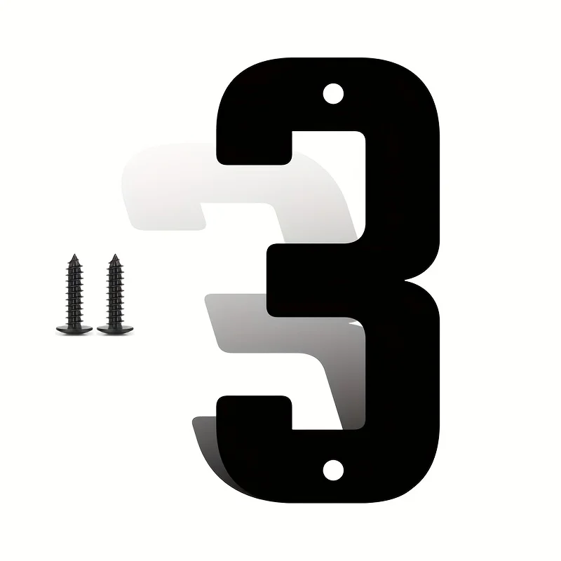 

8-inch -22 inch outdoor signage with door numbers and metal letters, coated address letters for garden, door, and mailbox decora