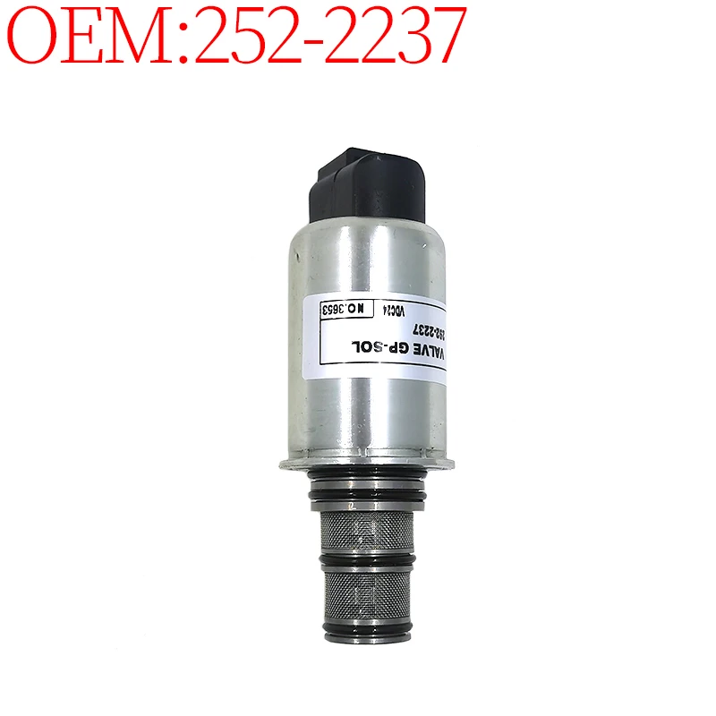 Construction Machinery Parts Loader Accessories 252-2237 2522237 Solenoid Valve for Caterpillar 963D C6.6 Engine High Quality