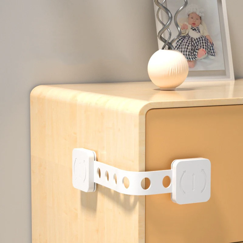 5pcs Safety Locks Children Security Protector Baby Care Multi-Function Adjustable Cabinet Locks Babies Cupboard Door Drawer