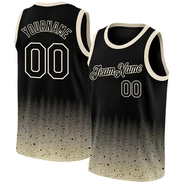 Custom Black  Fade Fashion Authentic City Edition  3D Print Team Name Number Vest Game Practice Clothes Adult/Youth