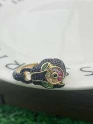 High Quality Luxury Unique Panther Leopard Head Rings Man Women Fashion Jewelry