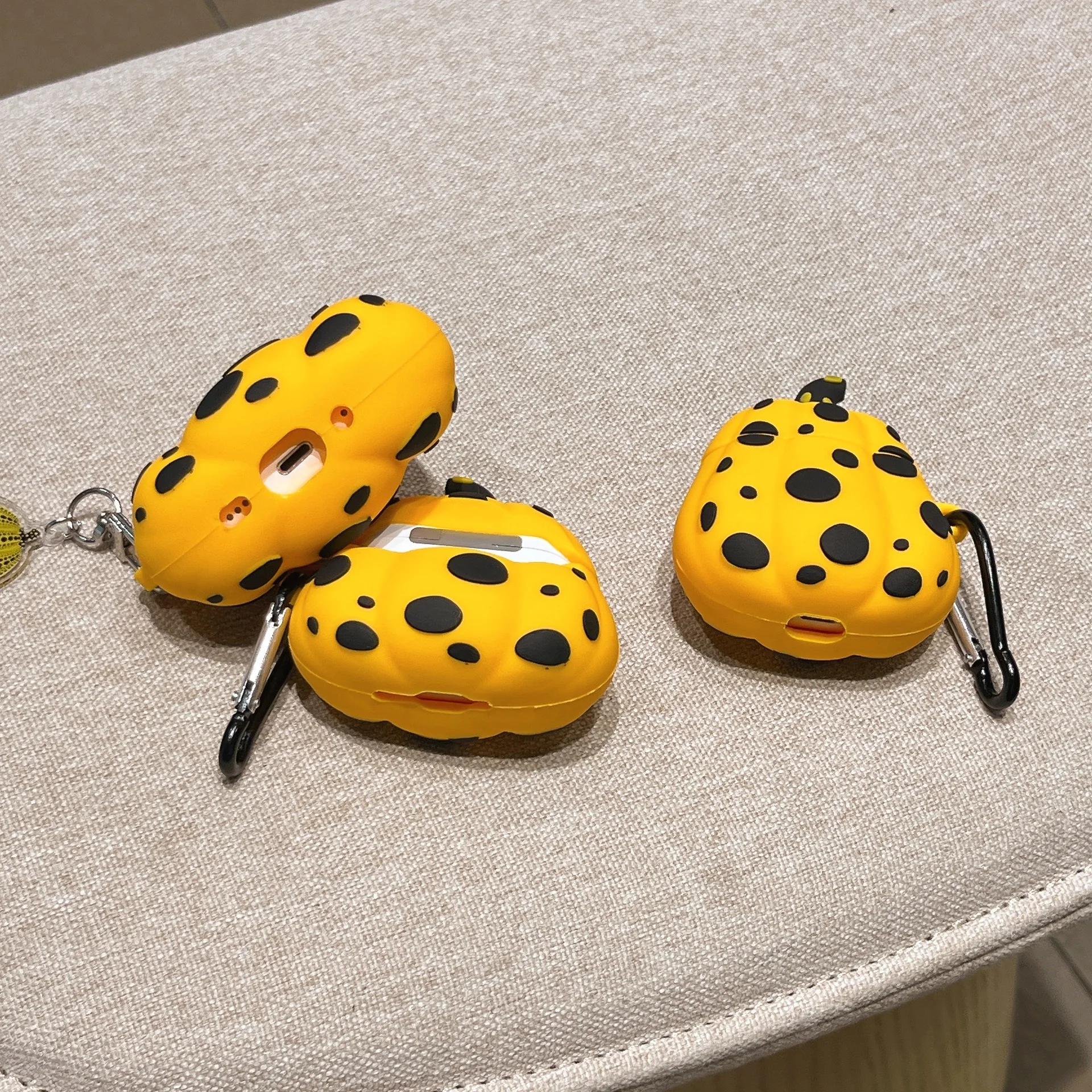 เคสลายฟักทองสุดสร้างสรรค์สำหรับ AirPods Pro3 4 1 2 3 Pro 3 Pro2 กล่องชาร์จหูฟังบลูทูธ เคสป้องกันหูฟัง