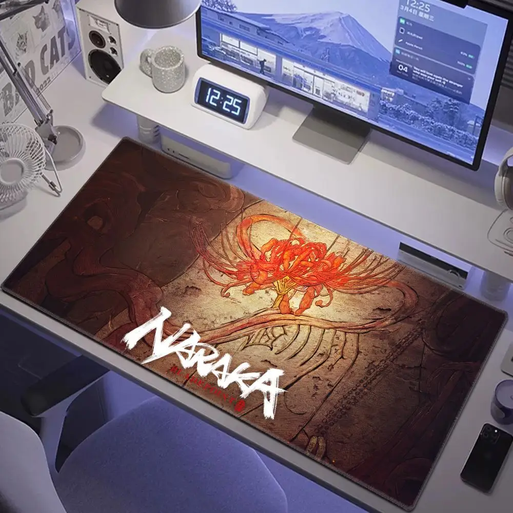 

Mouse Pad Mouse Pad Gamer Large Size Office Naraka Games Desk Protector Bladepoint Martial Mat PU Leather Waterproof Mouse Pad