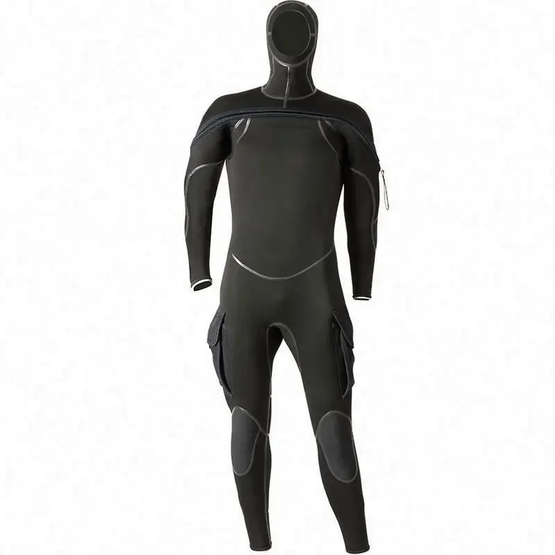 Neoprene Divers Coat High Quality Wetsuit Hard Hat Diving Suits Suit Men 1 Pcs 7Mm Freedive Wetsuits Swimsuit Conjoined