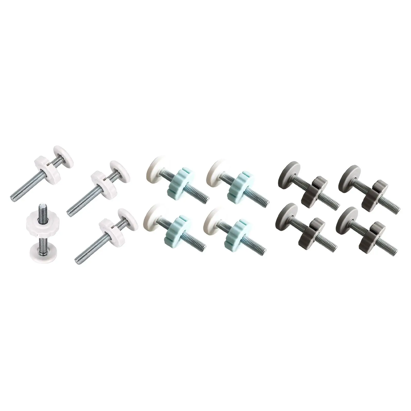 4pcs Baby Gate Threaded Spindle Rods Stair Gate Fittings Versatile Use Steel Bolt Parts for Stair Railing Pet Barrier Indoor