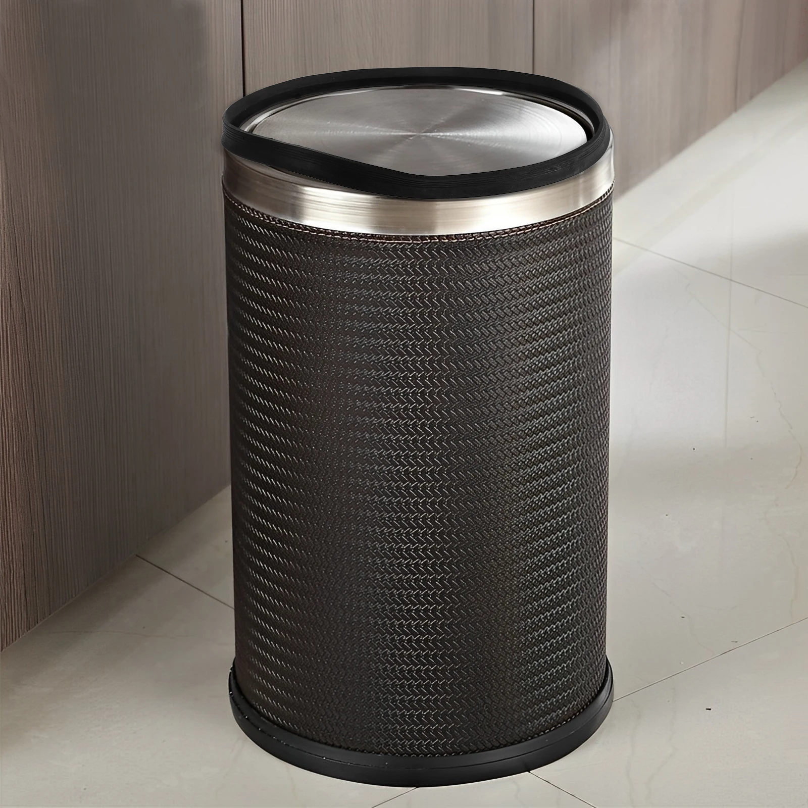 

Large Trash Can Bottom Ring Sturdy Reliable Rubber Material Fine Workmanship Smooth Surface Non Scratch Trash Can Bottom Ring