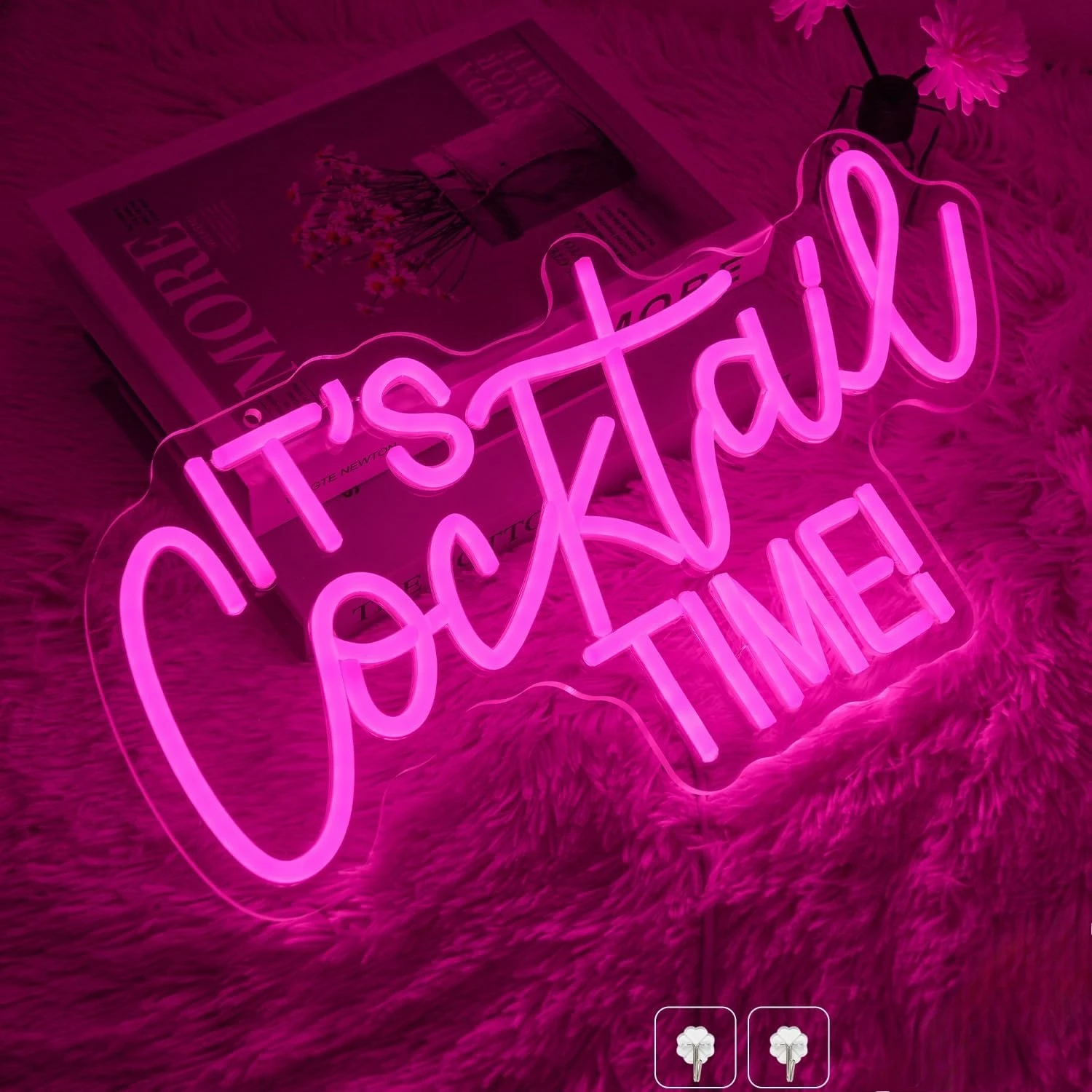 

It's Cocktail Time Neon Sign Business Art Wall Light USB LED Neon Light for Bar Restaurant Beer Club Party Bedroom Decoration