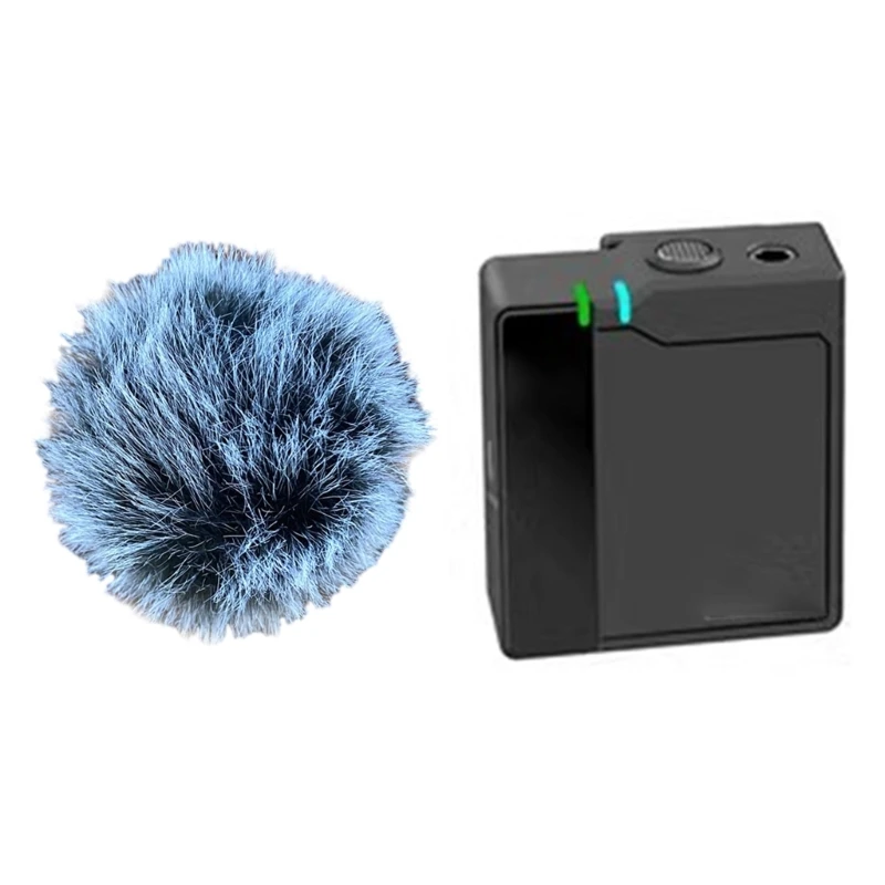 ไมโครโฟนแบบหนีบเสื้อ Furry Windscreen Furs Windshield Wind Muff สำหรับ MIC