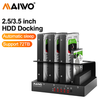 MAIWO 4Bay Hard Drive Enclosure Sata to USB 3.0 HDD Docking Station2.5&3.5inch SSD/HDD Hard Drive Docking Station For Pc Laptop