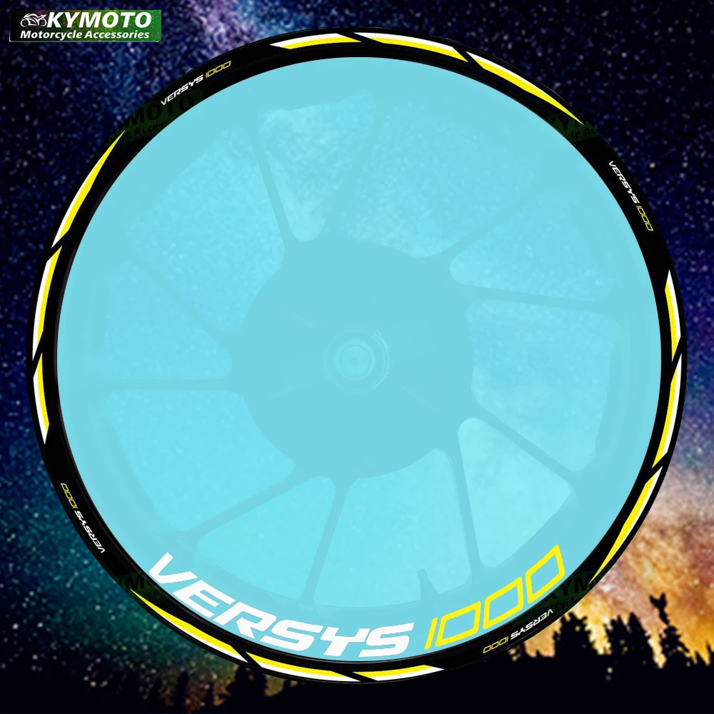 

Reflective motorcycle accessories 17 inch front and rear wheel stickers fairing rim decals suitable for VERSYS1000 VERSYS 1000