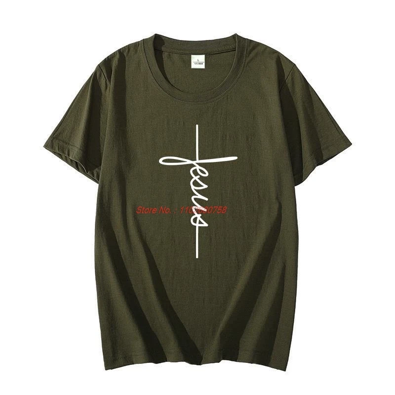 

Religious Signature Cross Love graphic t shirts oversize t-shirts cotton T-shirt short sleeve t-shirts Men's clothing