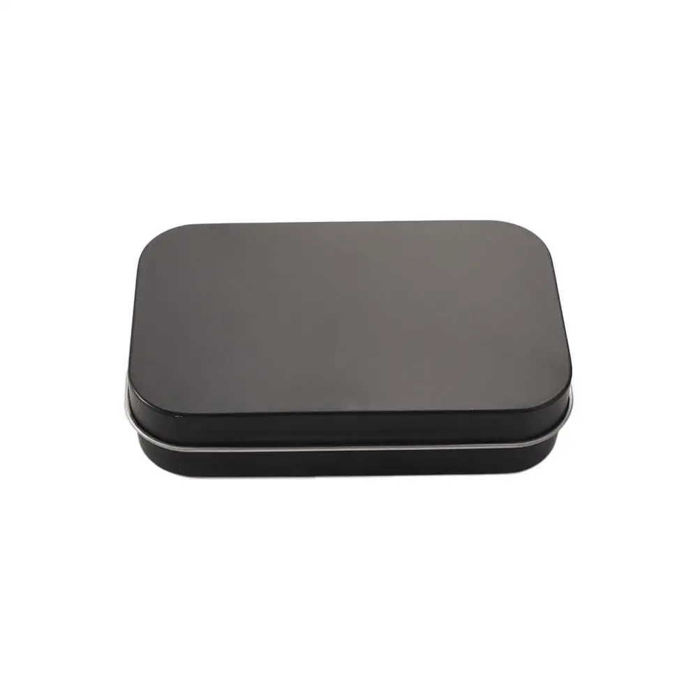 Sealed U Disk Coin Organizer Black Key Organizer Black Storage Box Metal Empty Box Card Case Candy Box