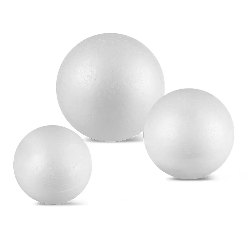 10CM 12CM 15CM Modelling Polystyrene Styrofoam Foam Ball White Craft Ball For DIY Christmas Party Decoration Supplies Gifts hot