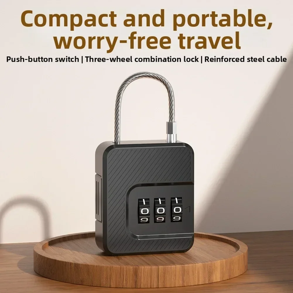 

3-значный кодовый замок с паролем, настраиваемый замок с паролем, кодовый замок, кнопочный переключатель, материал ABS