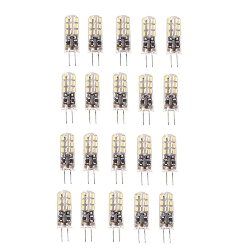 ABFU-20X G4 LED Spot Light Bulb Lamp 1.5W 24 SMD 3014 Warm White 12V DC