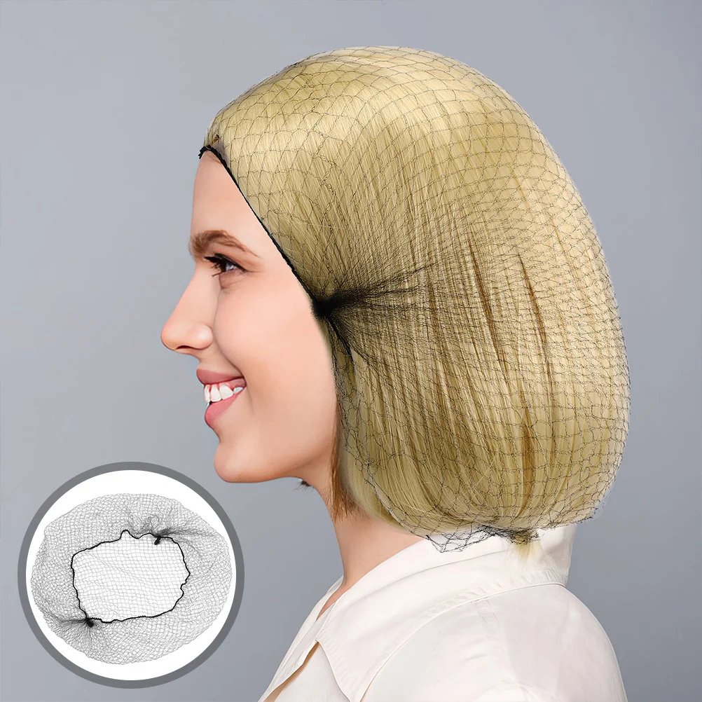 

300Pcs Invisible Elastic Hair Nets for Ballet Buns and Professional Hairstyles Black Hairnets Elastic Women Hair Nets