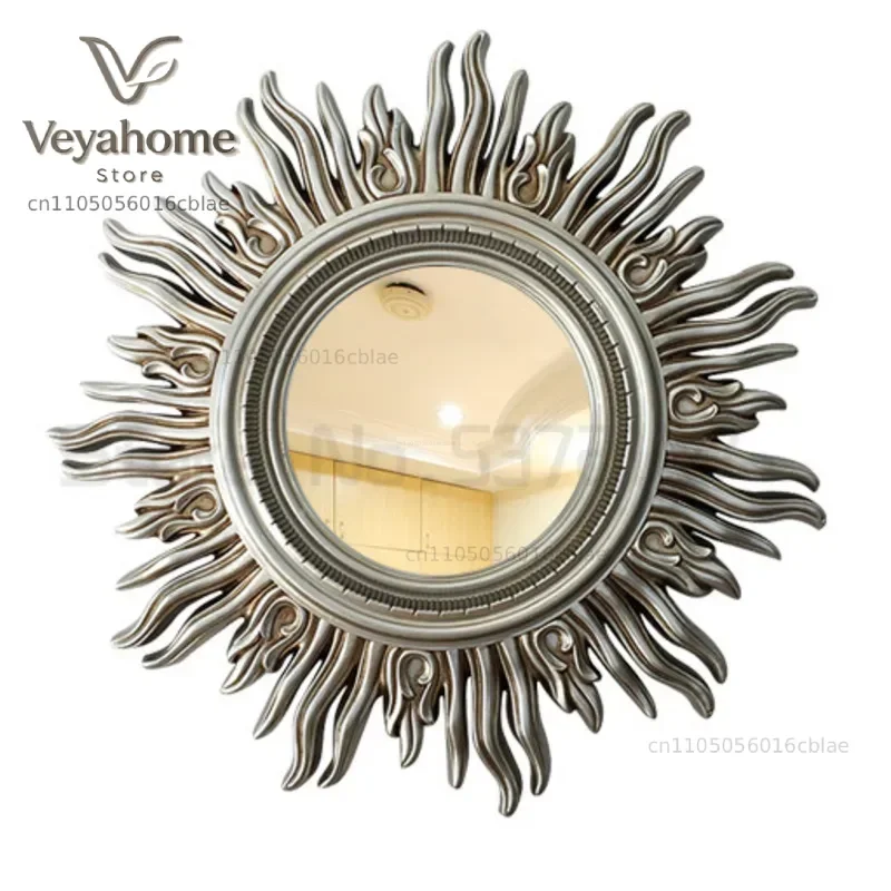 Sun Apollo Art Wall Mirror Decorative Bathroom Accessory Unique Champion Design Reflective Art for Elegant Wall Decor