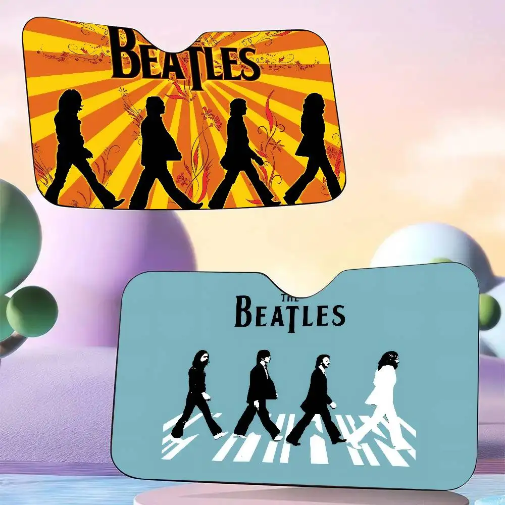 

Anime T-The-B-Beatles Rock Band Car Sun Shade Front Windshield Coverings Blocker Auto Protector Window Visor Screen Cover