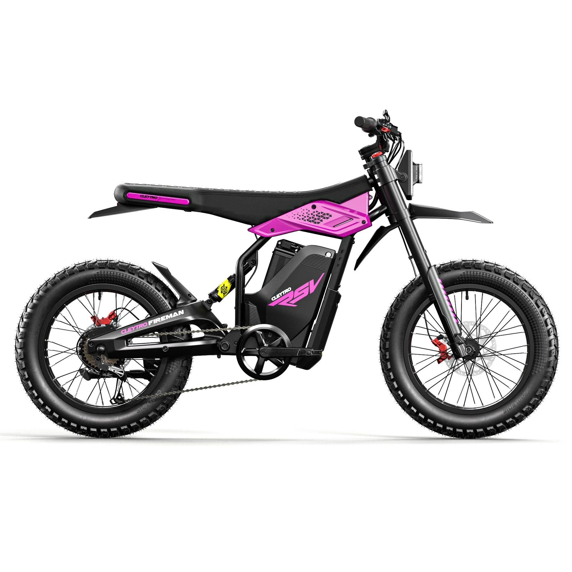 CLEYTRO FM110 elektrische fiets, 20-inch banden, 48V 25Ah accu, volledige vering, 7 versnellingen Versnellingen, bereik tot 40-80 km