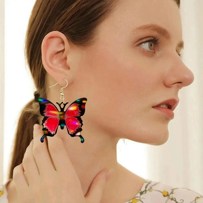 

DIY Light and Keychain Earrings Silicone Epoxy Mold DIY Butterflies Pendant Crafting Mould for Valentines Gift