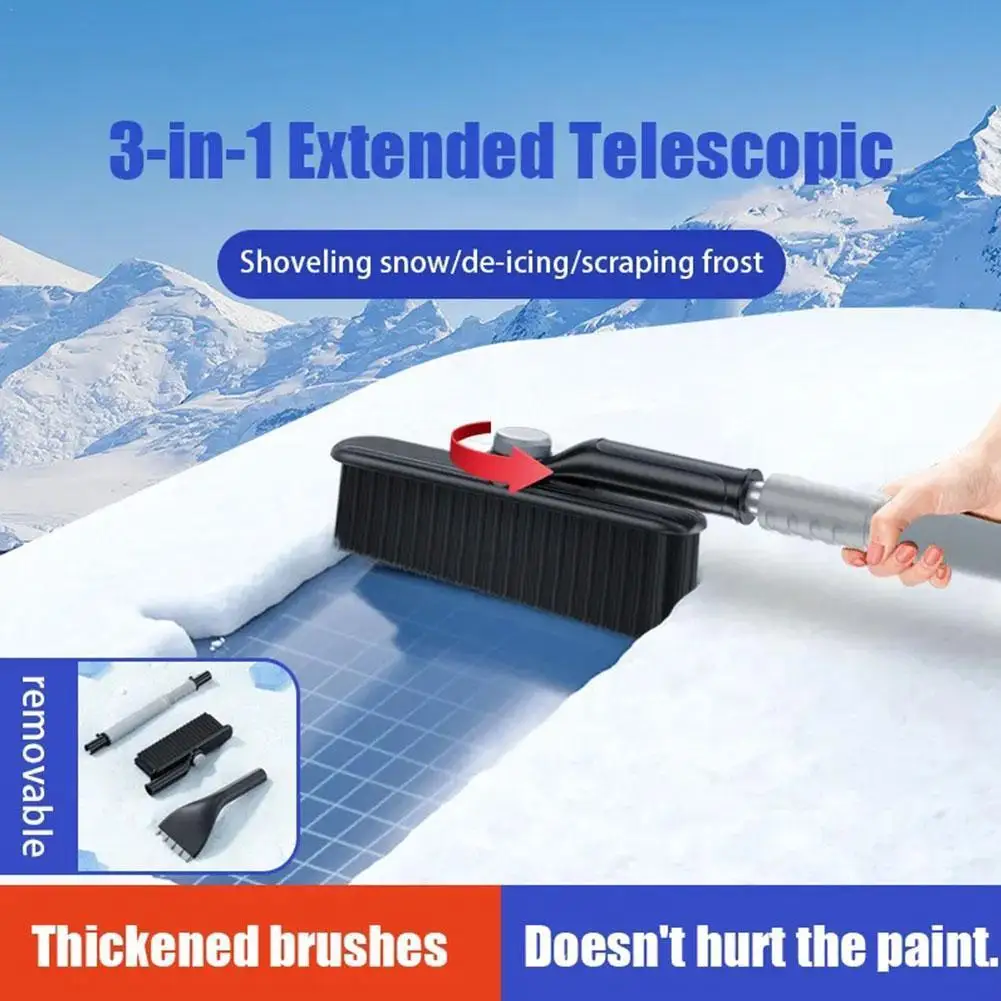 

3 in 1 Universal Winter Car Shovel Windshield Cleaning Brush Defrosting Ice Scraper Car Window Deicing Cleaning Tool