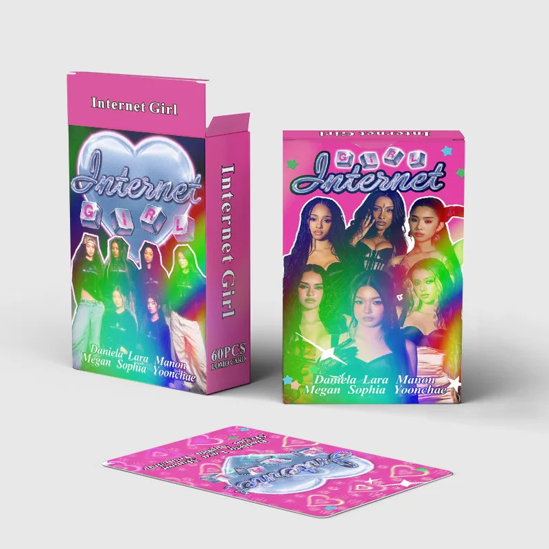 60pcs KATSE New Album Heart Shaped Holographic Film Photocards Kpop Merch Lomo Cards Set Fans Collection Cards GiftsYE image 2
