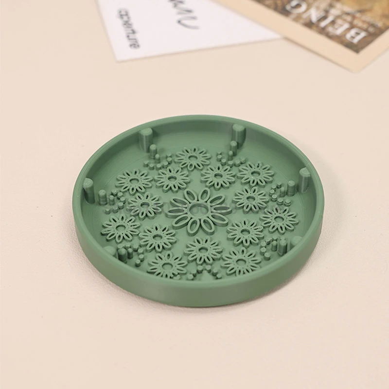 وسادة تنظيف فرش المكياج المطبوعة ثلاثية الأبعاد لتنظيف أدوات التجميل الفعالة