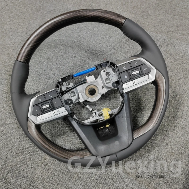 Heating 2023 for LC300 Steering Wheel Large Hole Wood Grain Steering Wheel