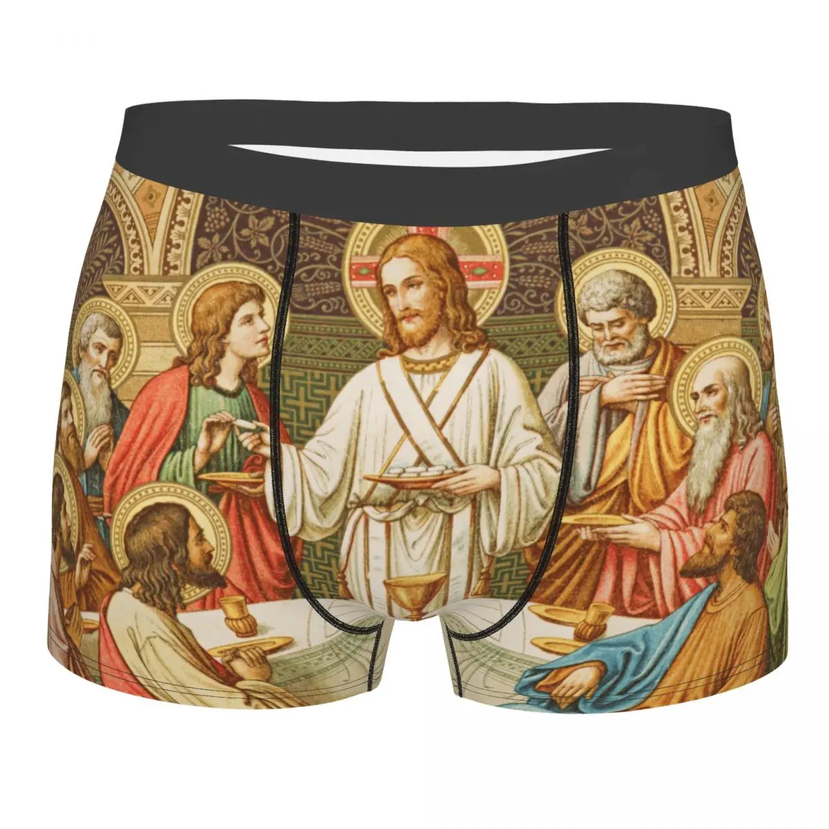 

Custom Ethiopian Christian Christ Jesus Last Supper Boxers Shorts Men Briefs Underwear Fashion Underpants
