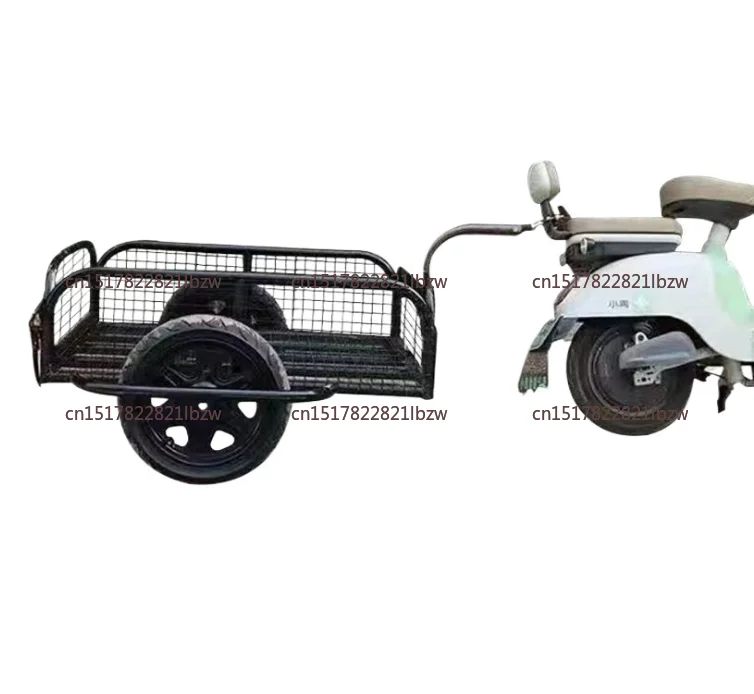Outdoor Cart, for Electric Bicycle, Rear Mounted Small Trailer, Stall for Cargo, Camping, Fishing, Tricycle