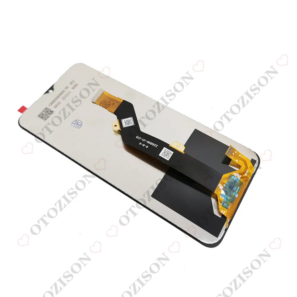 For Infinix Hot 11 X689F Helio G37 Hot11 X689F Pantalla LCD de 6,82 pulgadas para Infinix Hot 11 X689F Helio G37, con Marco, digitalizador táctil, montaje de Sensor, repuesto Hot11 X689F