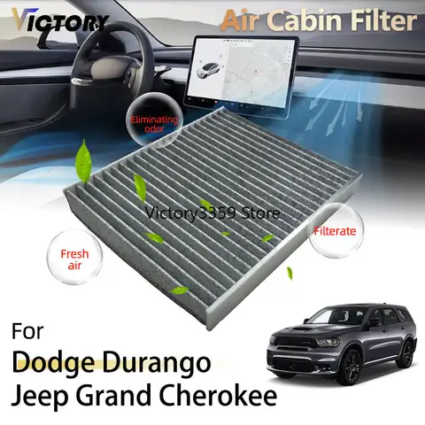 Car Activated Carbon For Dodge Durango WD Jeep Grand Cherokee WK2 2011-2021 Accessories Air Conditioning Cabin Filter 68079487AA