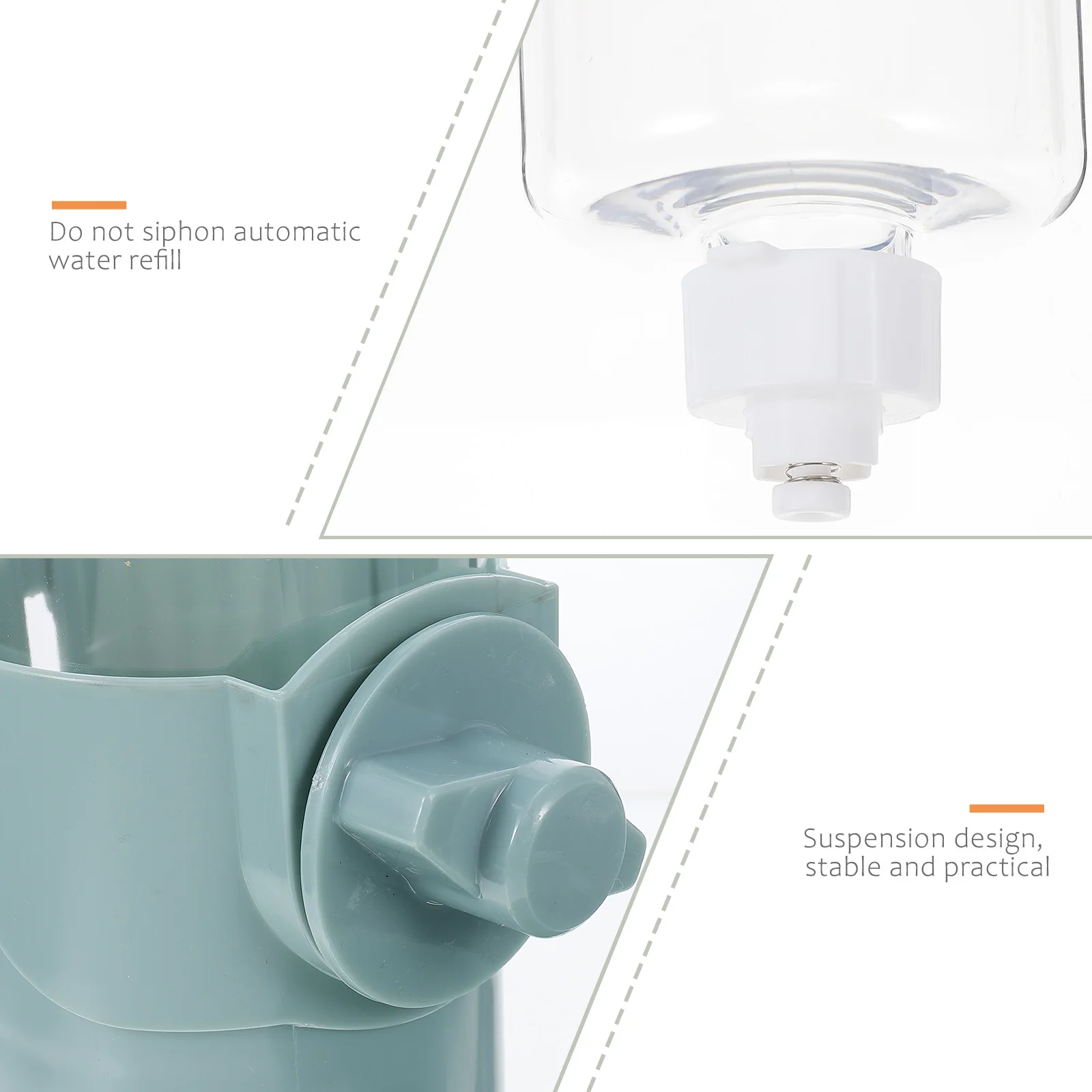 

Automatic Pet ABS Large Capacity for Pet Feed Bottle Cats Dogs Rabbits Cage Feeder Bowl Dispenser Dog Cage Water Tool