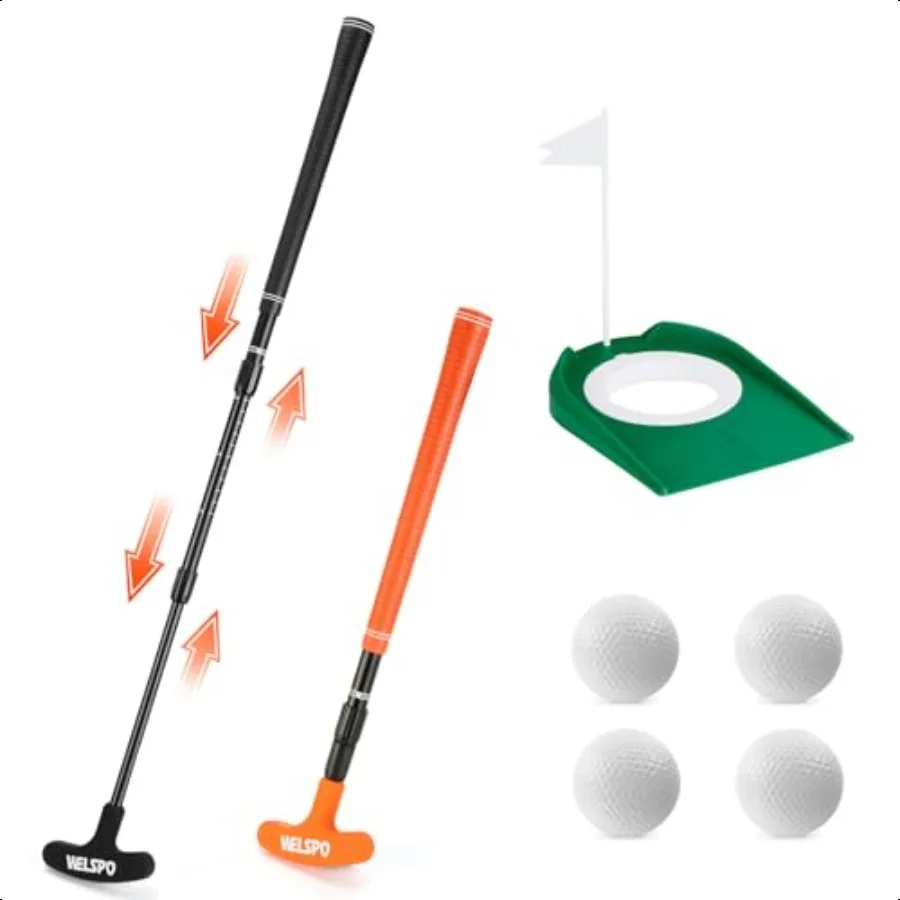 

Golf Putters for Men and Women TwoWay Putter Mini Golf Putter with 2 Golf Putters 4 Golf Balls for Right or Left Handed Adjusta